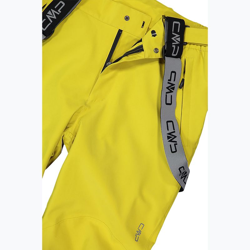 Men's ski trousers CMP 3W17397N gold green 4