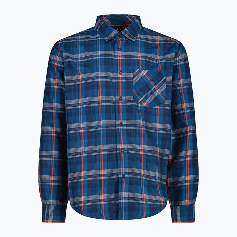 Men's shirt CMP 30T9927 blue/ocean/tango