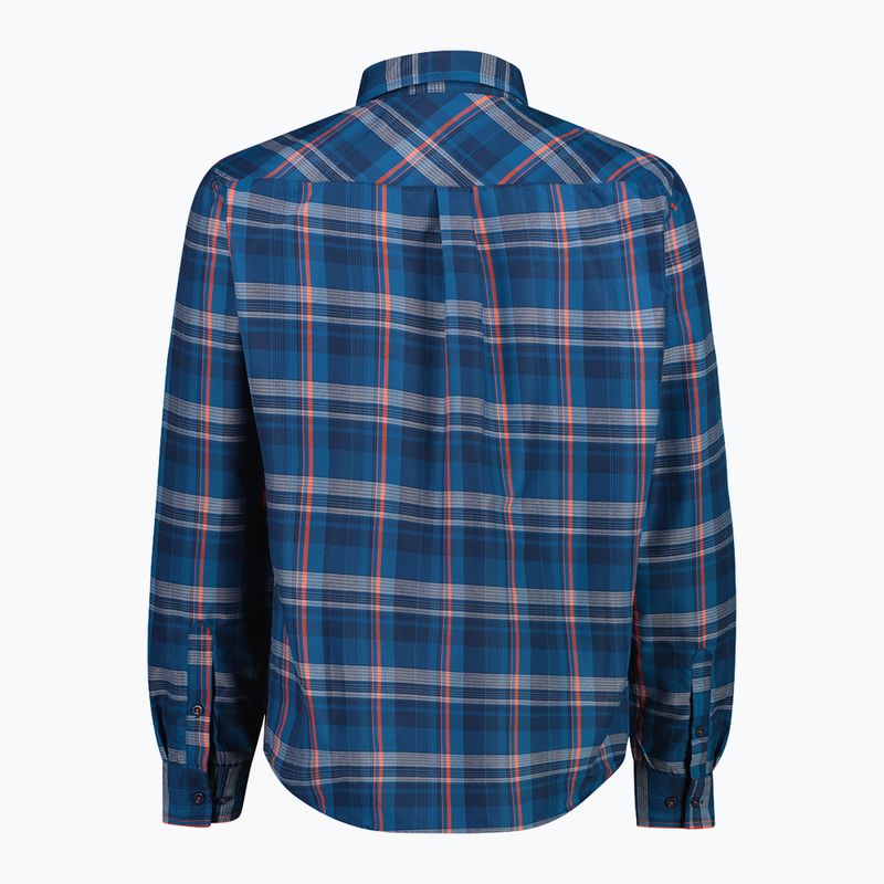 Men's shirt CMP 30T9927 blue/ocean/tango 2