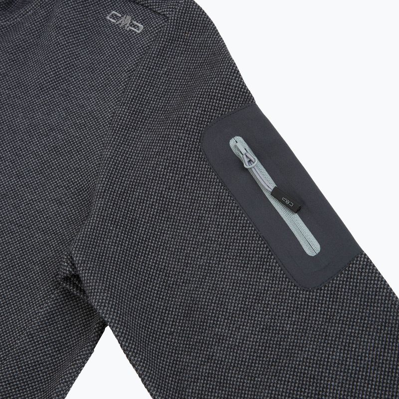 Women's trekking sweatshirt CMP 34H6376 Fix Hood nero/cemento 3