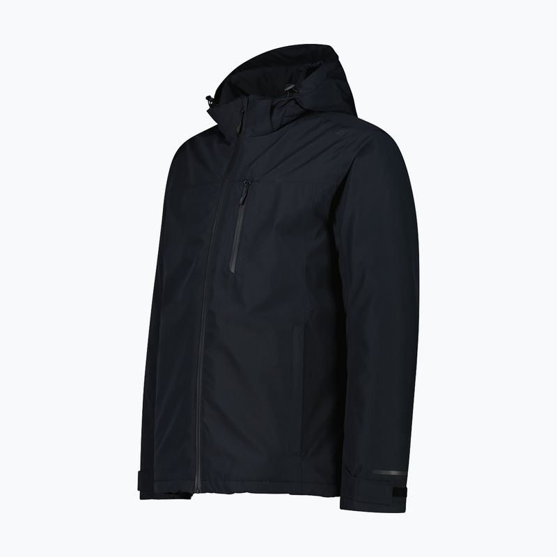 Men's rain jacket CMP 35Z1537 Zip Hood nero 3
