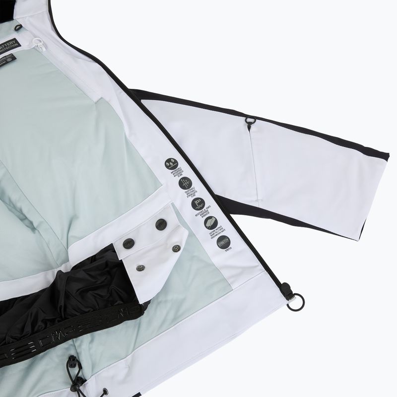 Women's ski jacket CMP 35W0246 Zip Hood Synthetic Fur bianco 6