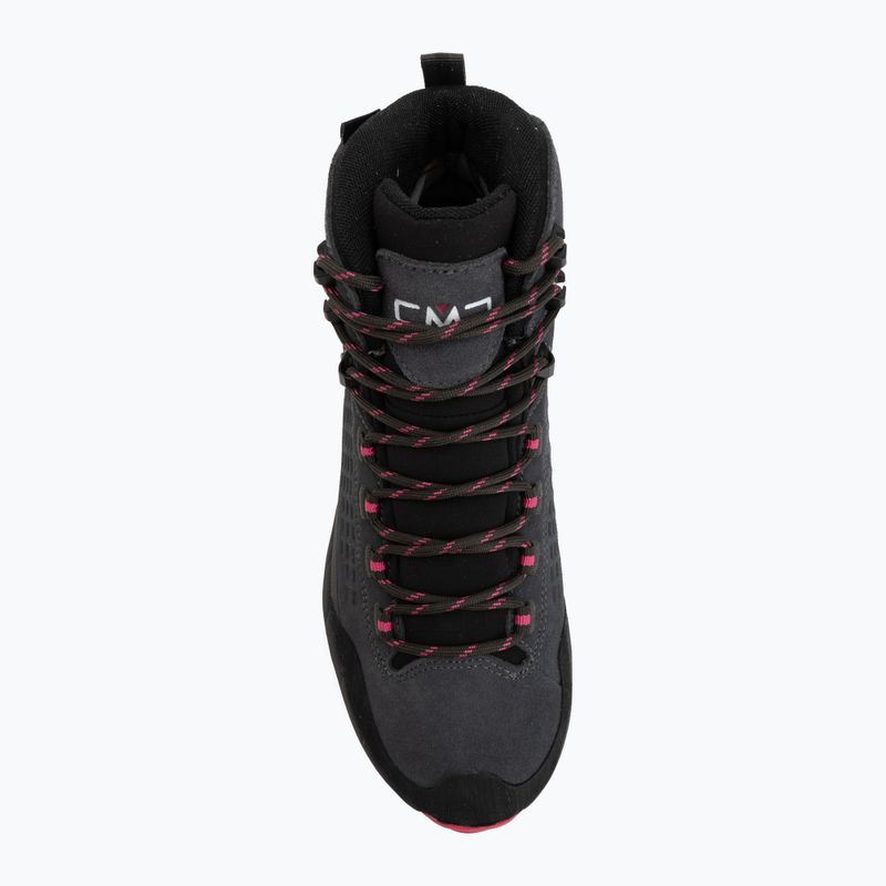 Women's trekking boots CMP Vertyx Mid Waterproof grey/fuxia 5