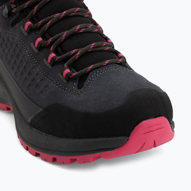 Women's trekking boots CMP Vertyx Mid Waterproof grey/fuxia 7