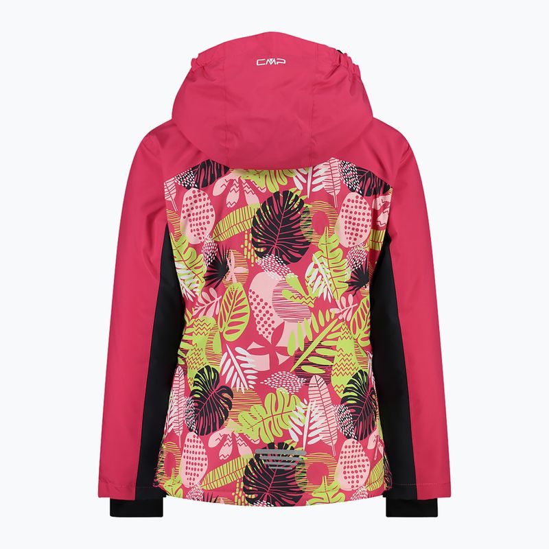 Children's ski jacket CMP 39W2085 carmino/pink 2