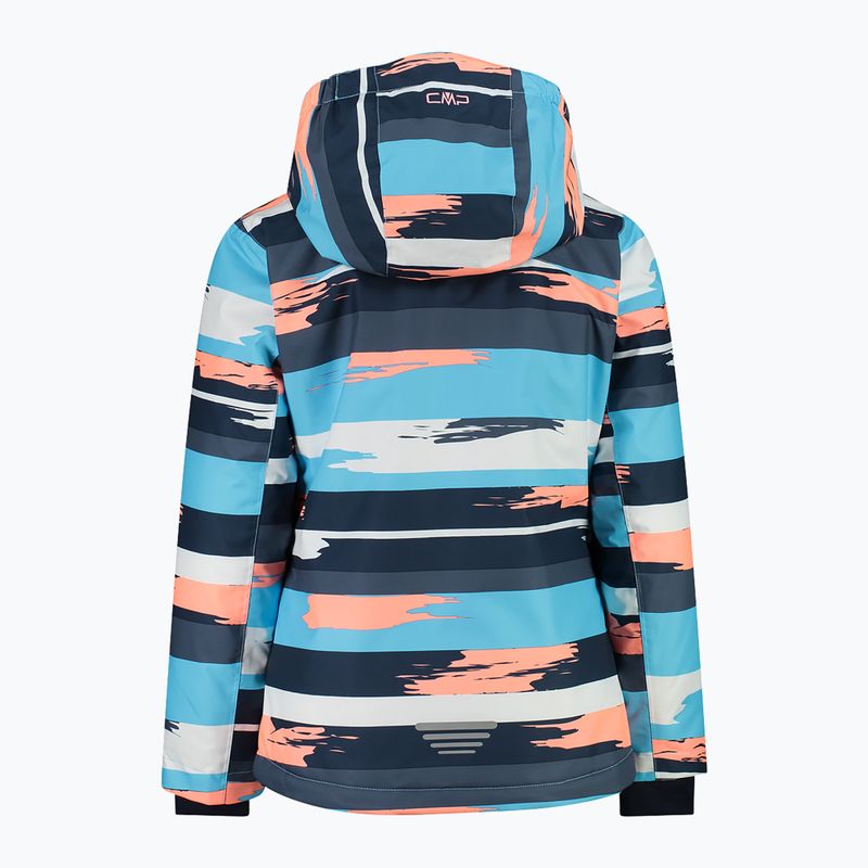 Children's ski jacket CMP 39W2085 topazio/bianco/lotus 2