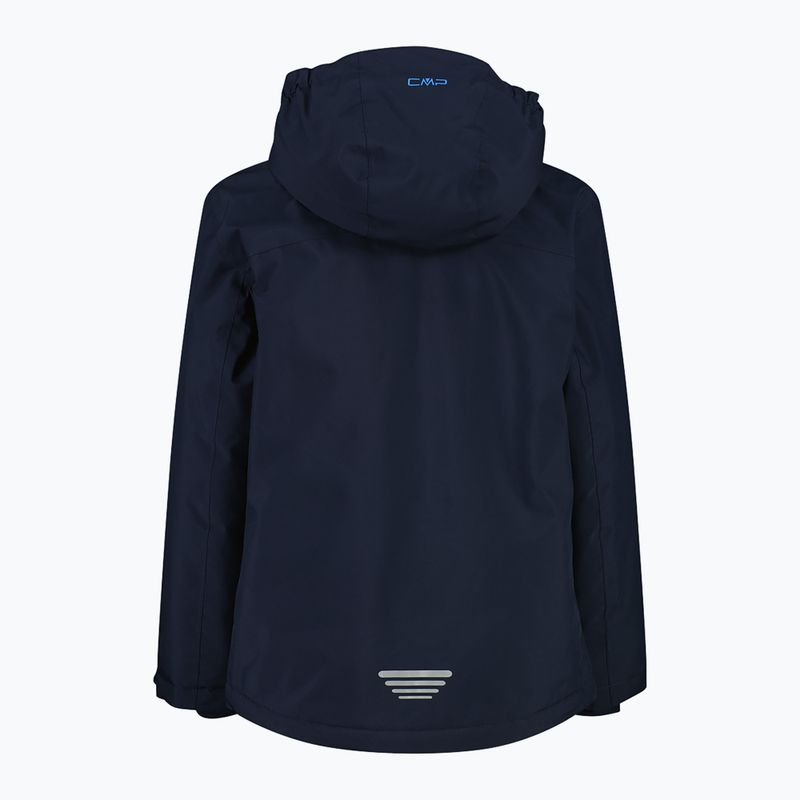 Children's ski jacket CMP 39W1924 black/blue/royal blue 2