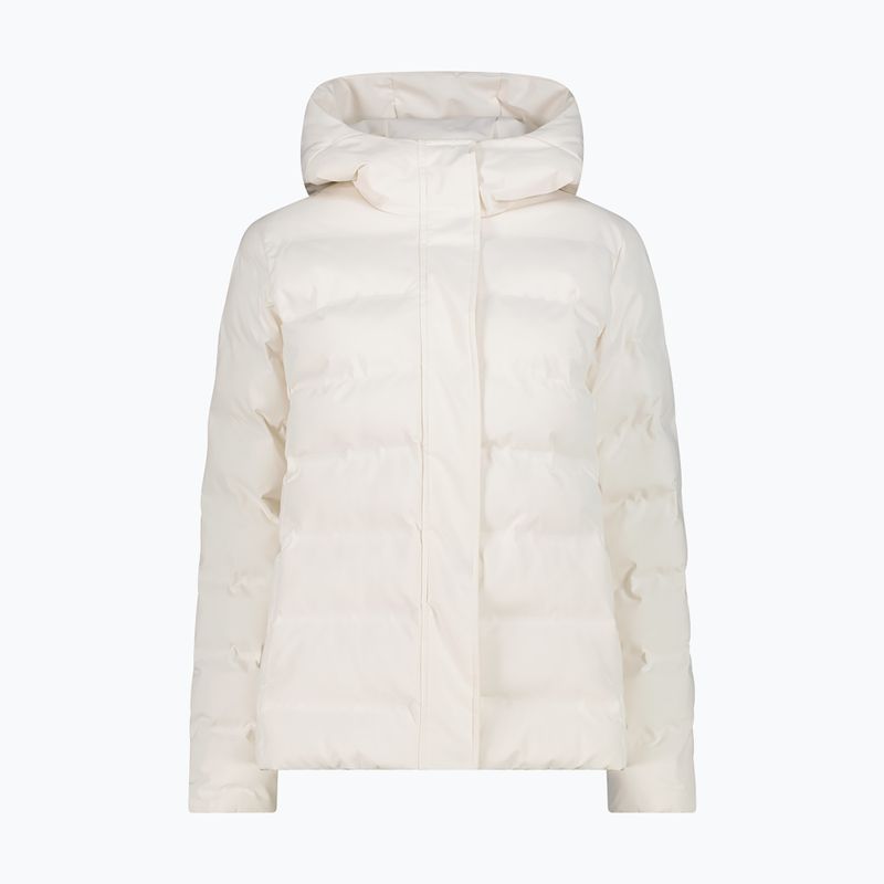 Women's insulated jacket CMP 35K3666 Fix Hood b.co gesso/blue ink