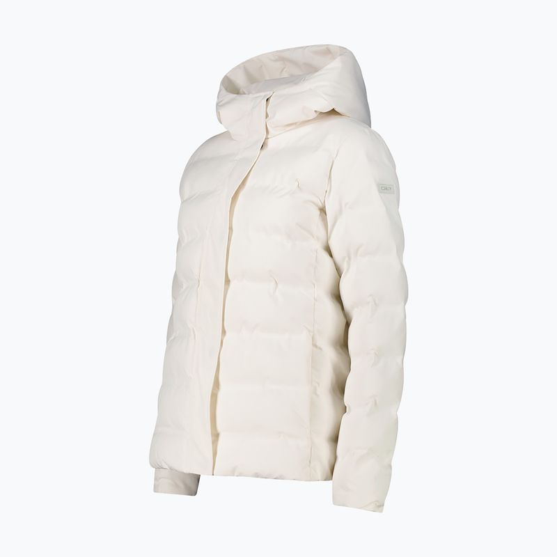 Women's insulated jacket CMP 35K3666 Fix Hood b.co gesso/blue ink 3