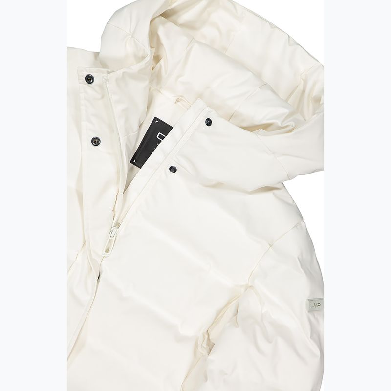 Women's insulated jacket CMP 35K3666 Fix Hood b.co gesso/blue ink 5