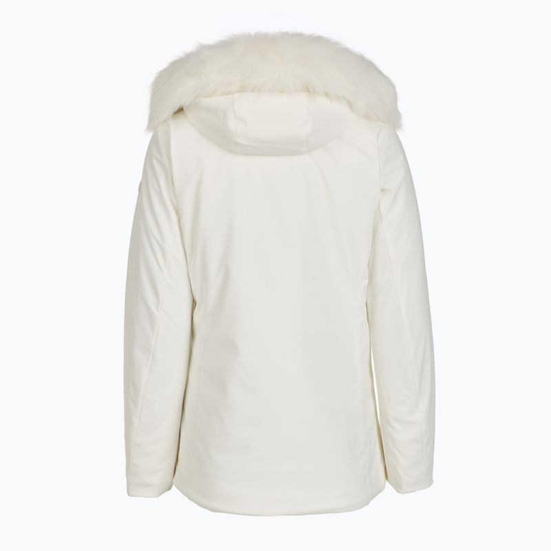 Women's insulated jacket CMP 35K3626F Zip Hood Synthetic Fur b.co gesso/blue ink 2