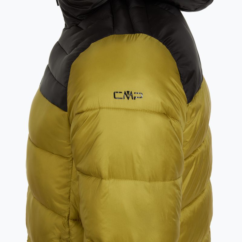 Men's insulated jacket CMP 35K3747 Fix Hood golden green 3