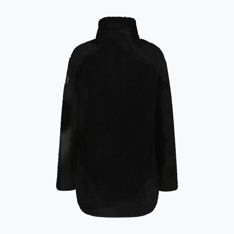 Women's coat CMP 35P3846 Long Teddy Highloft nero 2