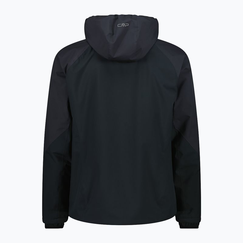 Men's softshell jacket CMP 35Z2767 Fix Hood nero/antracite 2