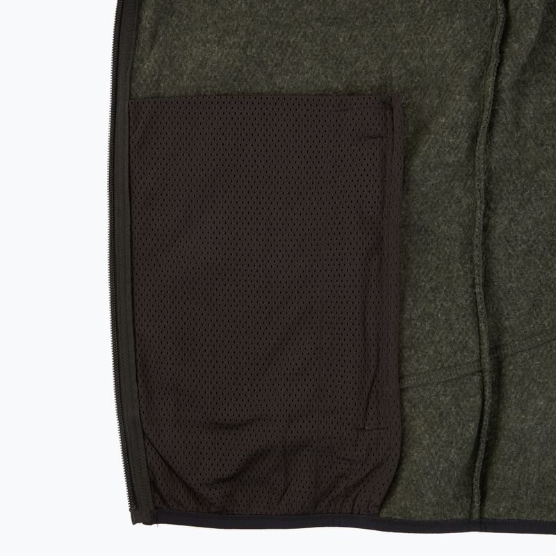 Men's fleece sweatshirt CMP 35H3907 Melange Knitted forest melange/nero/ferrari 5