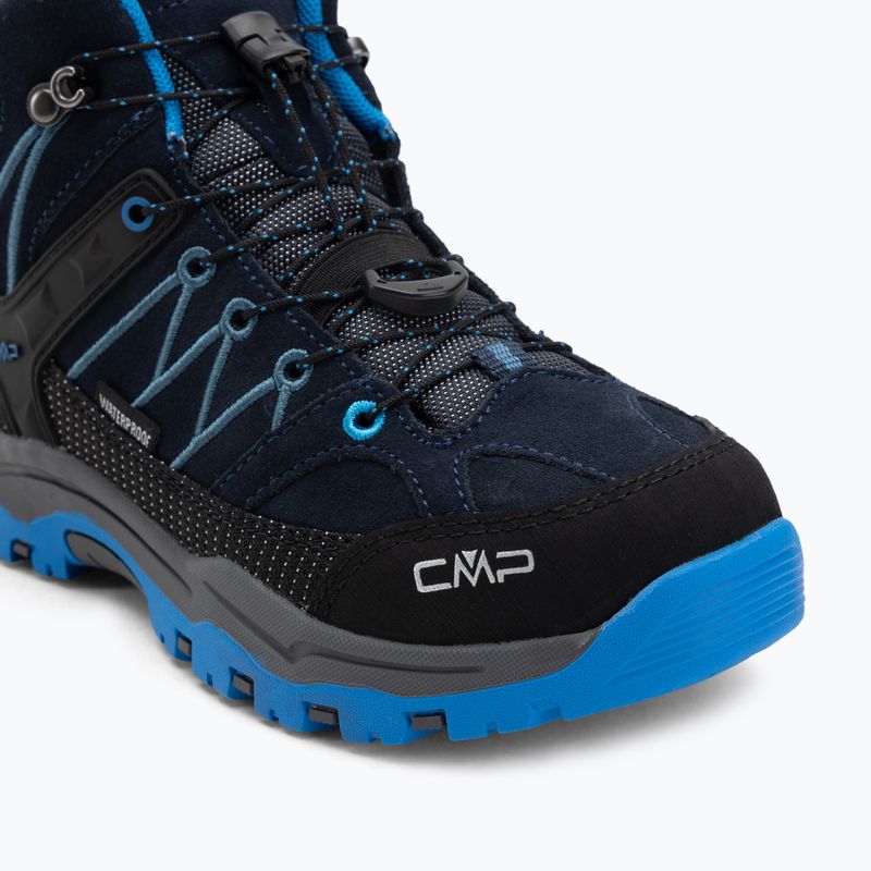 Kids' hiking boots CMP Rigel Mid Wp bright blue/bluestone/royal blue 7