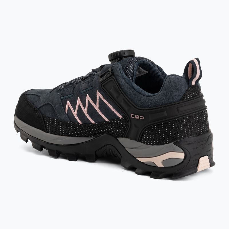 Women's trekking boots CMP Rigel Low Wp Antracite/Rose 3
