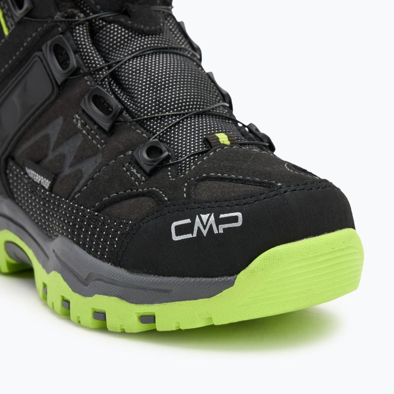 Children's trekking boots CMP Kiruna Mid Fitgo Fleece Wp piombo/acido 7