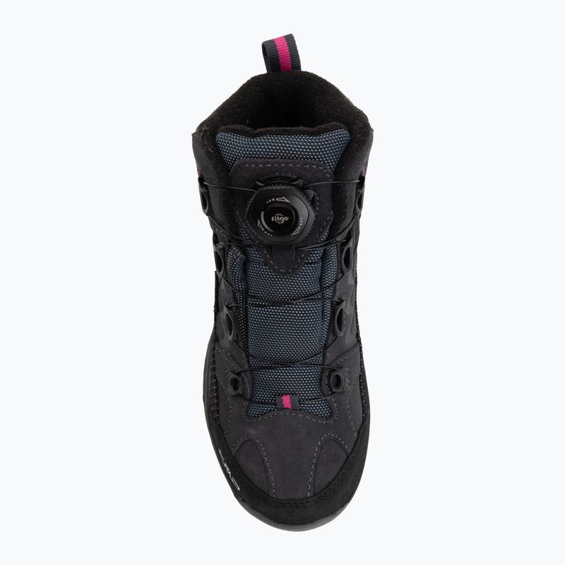 Children's trekking boots CMP Kiruna Mid Fitgo Fleece Wp antracite/festival 5