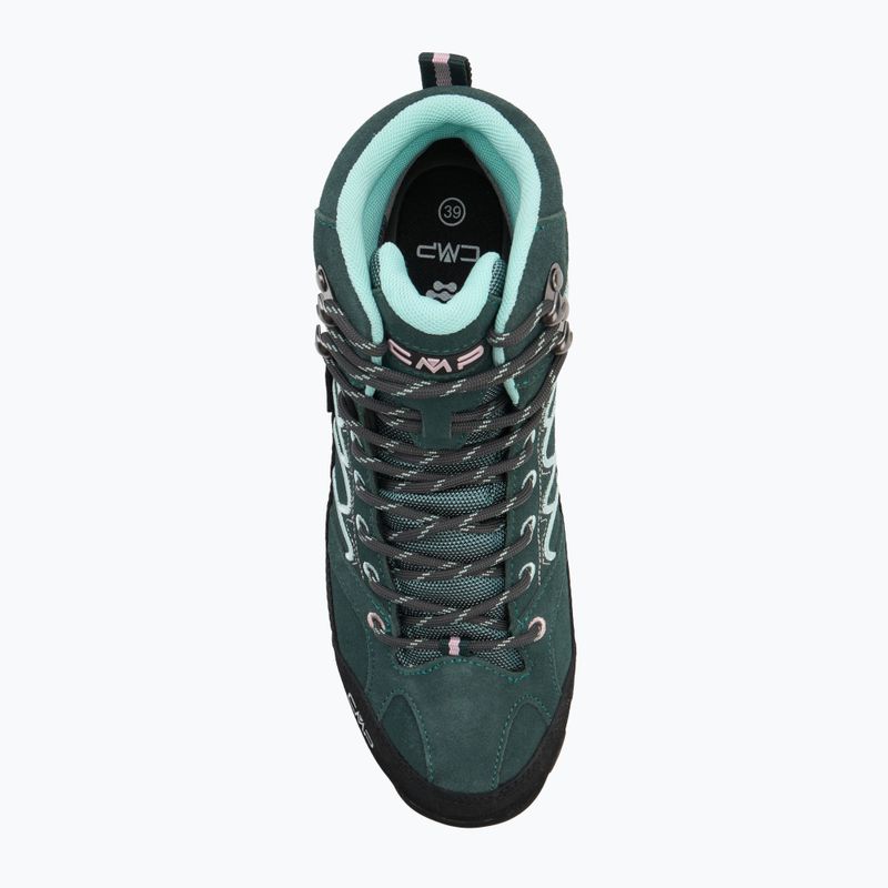 Women's trekking boots CMP Moon Mid WP trek/green/pink 5