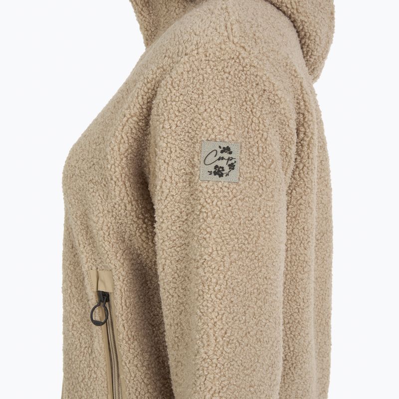 Women's sweatshirt CMP 35P3856 Long Teddy Highloft cookie 3