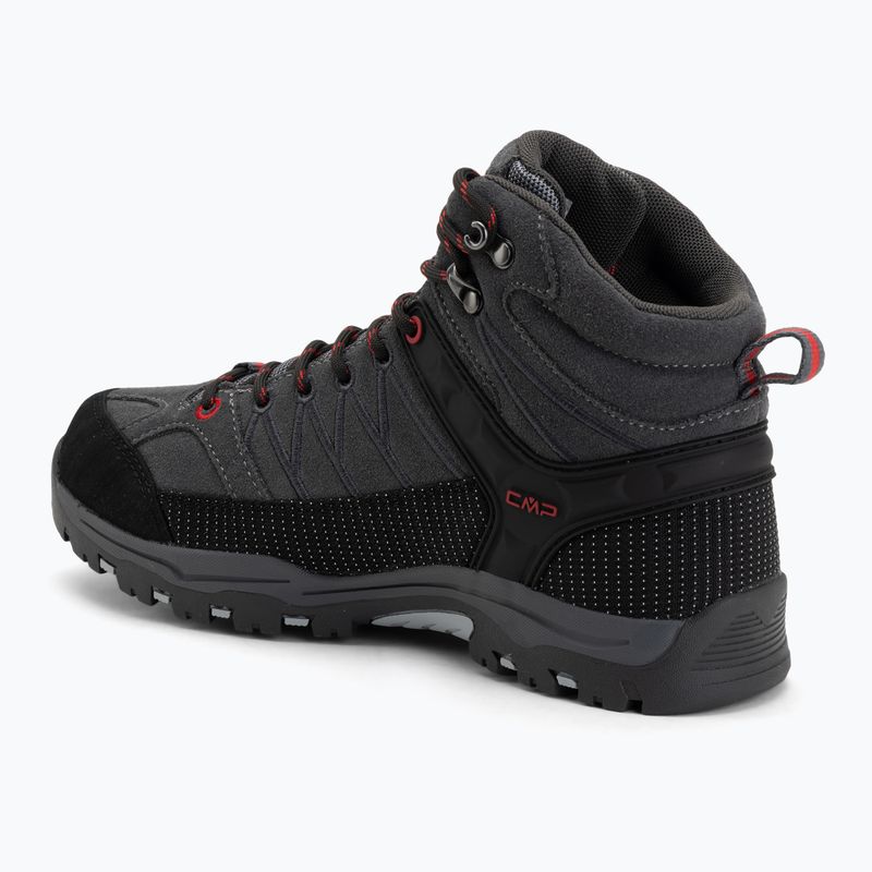 Junior's trekking boots CMP Rigel Mid Wp grey/ferrari 3
