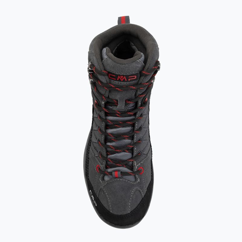 Junior's trekking boots CMP Rigel Mid Wp grey/ferrari 5