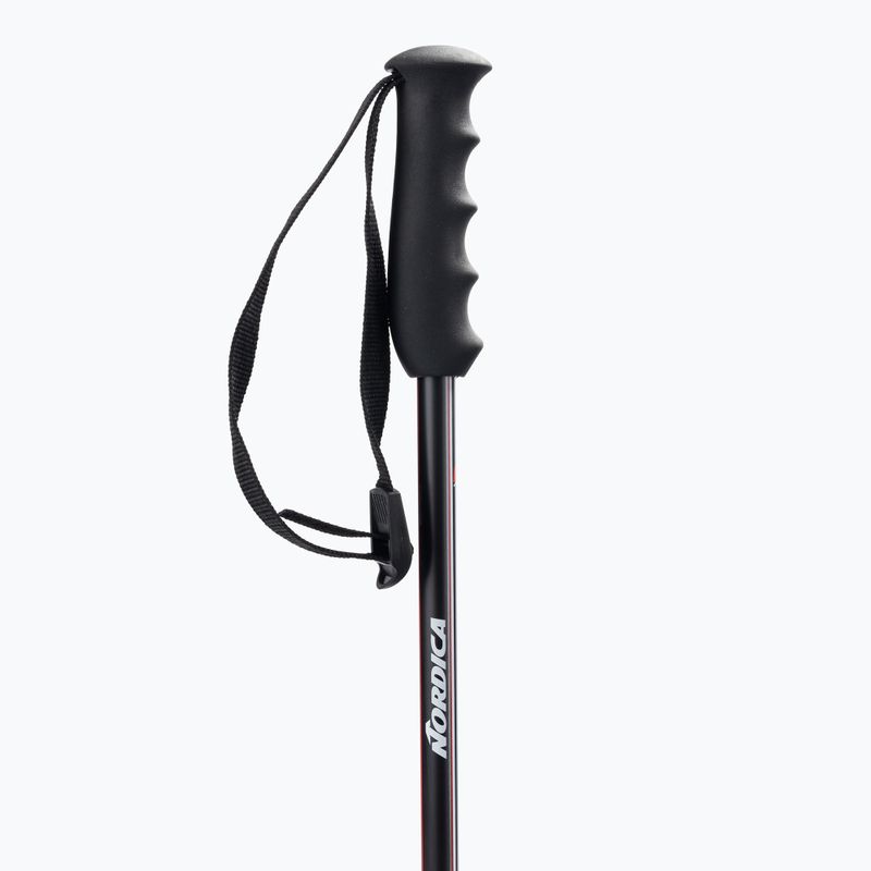 Nordica ski poles ALPINE TI 16 MM grey-red 0B080800001 2
