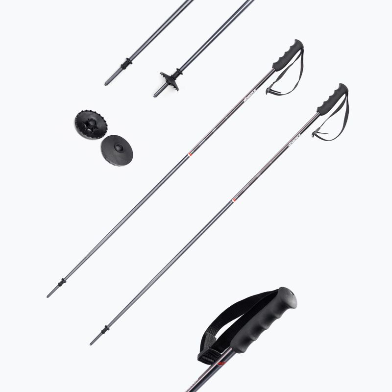 Nordica ski poles ALPINE TI 16 MM grey-red 0B080800001 6