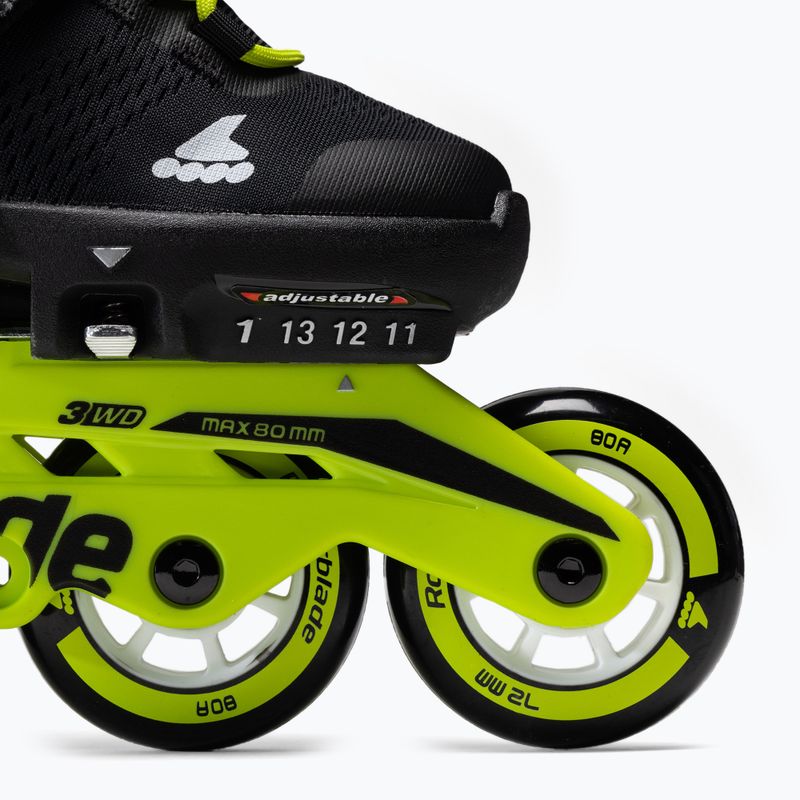 Rollerblade Microblade children's roller skates black and yellow 7101700215 6
