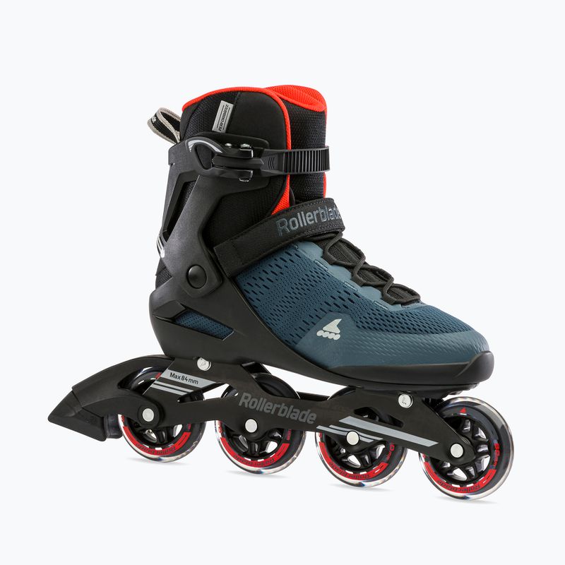 Men's inline skates Rollerblade Sirio 80 orion blue/spicy orange 4
