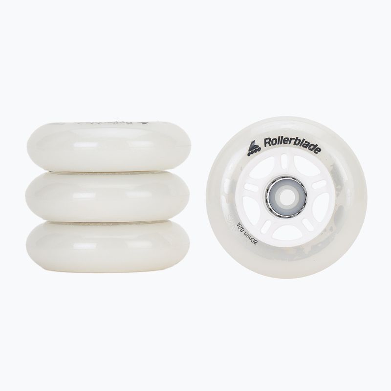 Rollerblade Moonbeams Led Wheels 80mm/82A 4 pcs white 06120000 101
