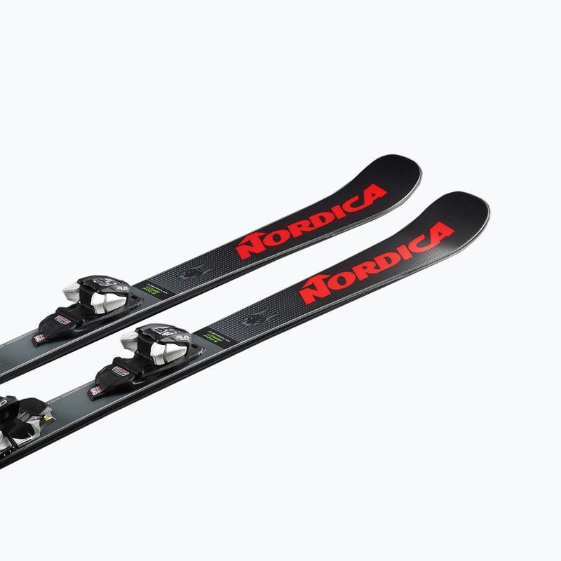 Children's downhill skis Nordica DOBERMANN Combi Pro S FDT + Jr 7.0 black/red 0A1330ME001 12