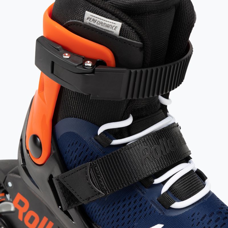 Rollerblade Microblade children's skates navy blue and orange 07221900 174 5