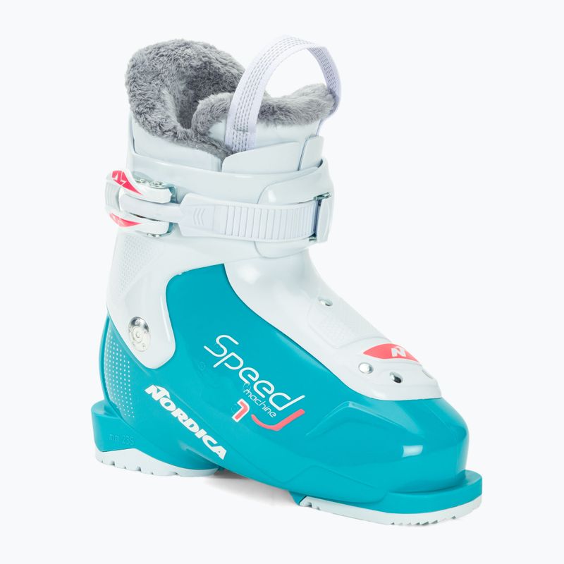 Children's Ski Boots Nordica Speedmachine J1 light blue/white/pink