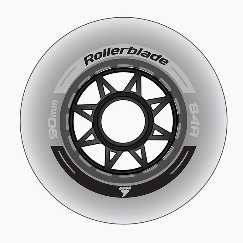 Rollerblade Wheels XT 90 mm/84A rollerblade wheels 8 pcs clear
