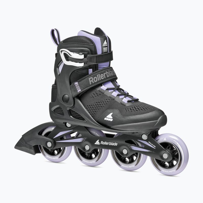 Rollerblade Macroblade 84 women's roller skates black and purple 07370900 8