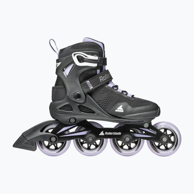 Rollerblade Macroblade 84 women's roller skates black and purple 07370900 9