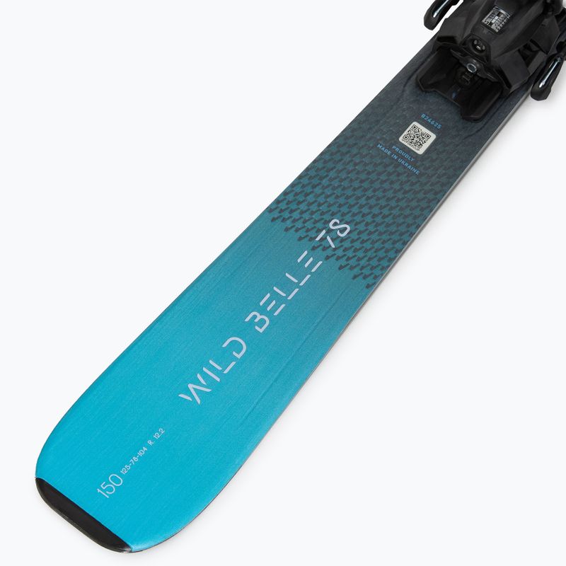 Womenʼs alpine skis Nordica Wild Belle 78 + bindings TP2COMP10 FDT anthracite/aqua 7