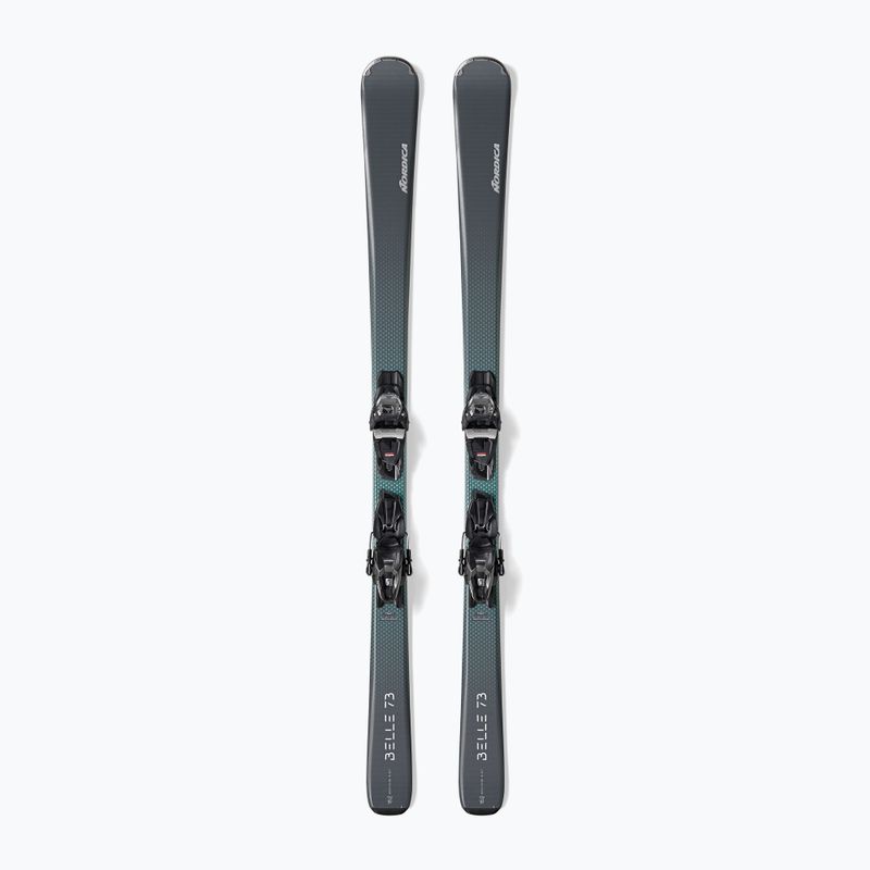 Women's downhill skis Nordica Belle 73 + TP2 COMP10 FDT grey/aqua