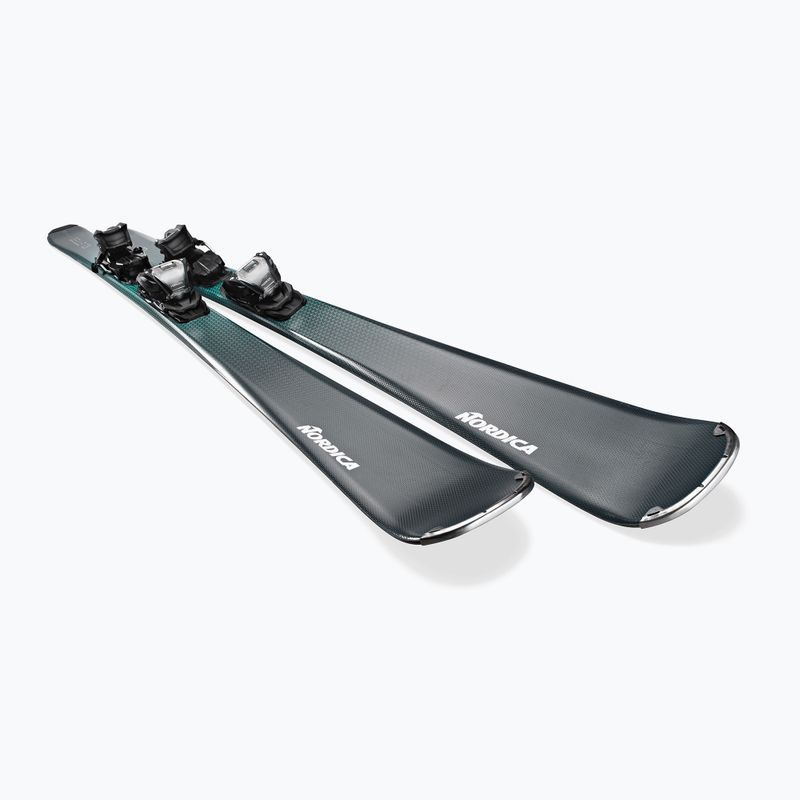 Women's downhill skis Nordica Belle 73 + TP2 COMP10 FDT grey/aqua 2