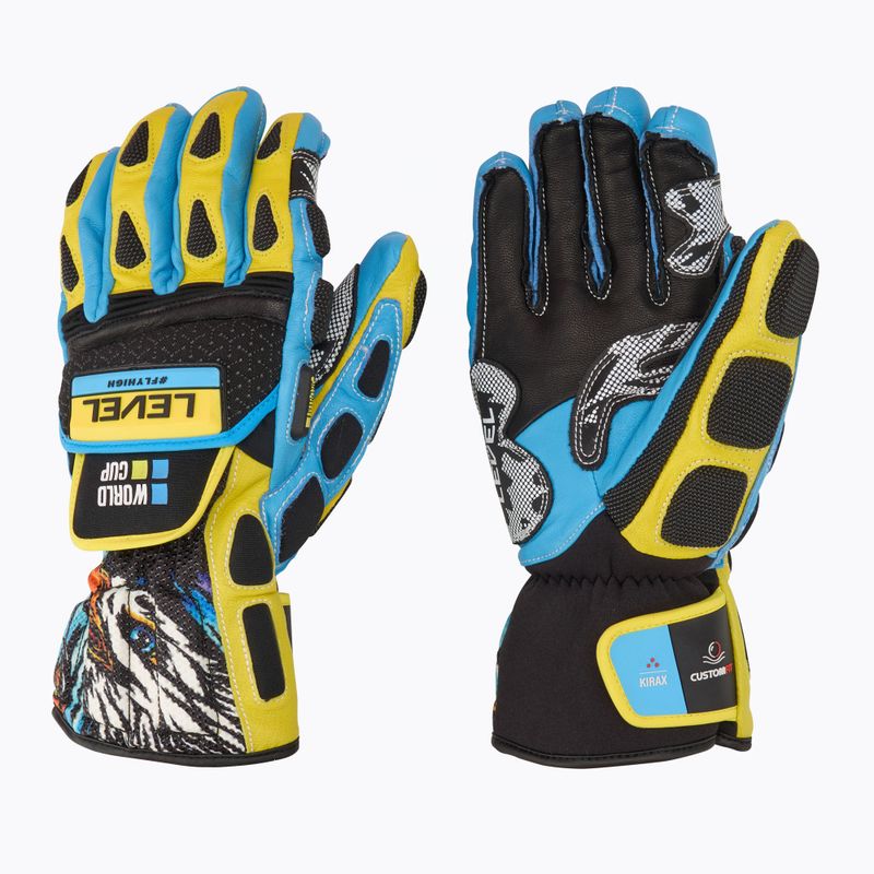 Level Worldcup CF ski gloves yellow/blue