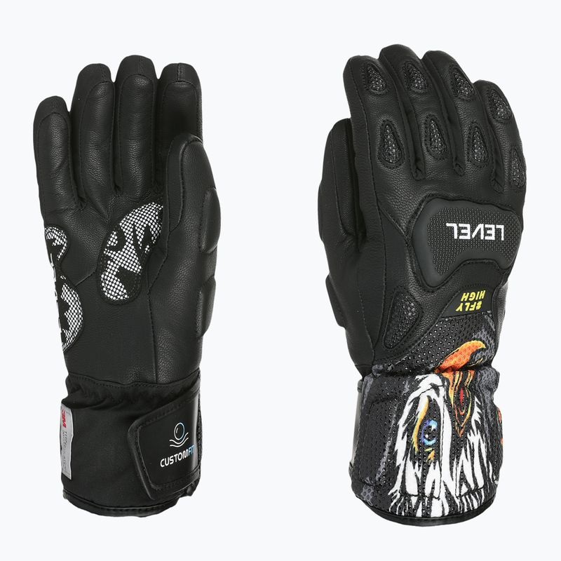 Children's ski glove Level Sq JR CF pk black 6