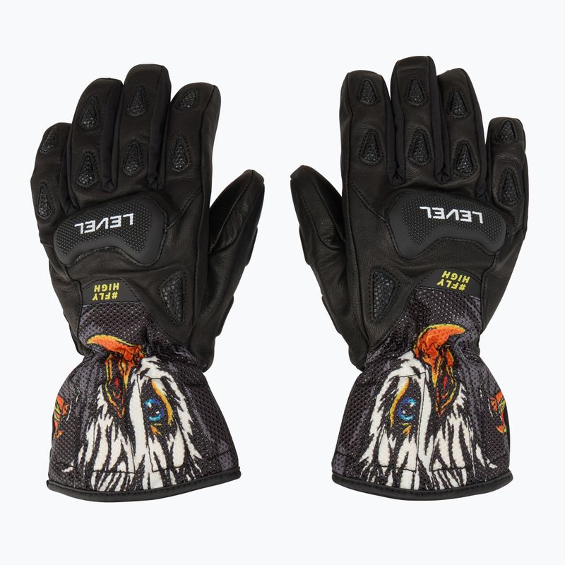 Children's ski glove Level Sq JR CF pk black 2