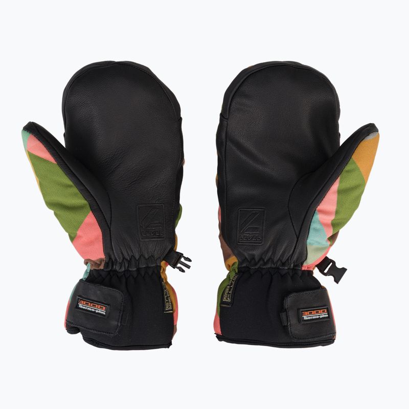 Level Vertigo Mitt Teen wood children's ski gloves 3