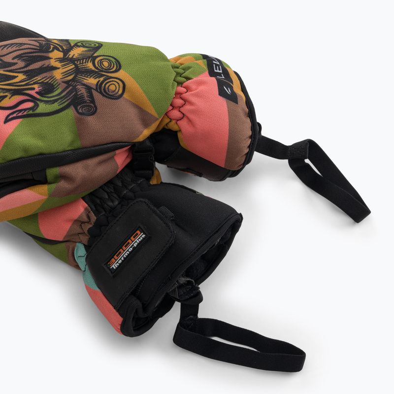 Level Vertigo Mitt Teen wood children's ski gloves 7