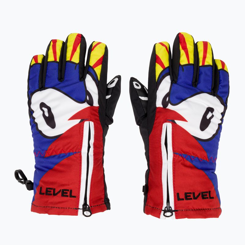 Level Lucky children's ski gloves yellow/blue 2