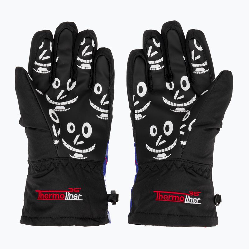 Level Lucky children's ski gloves yellow/blue 3