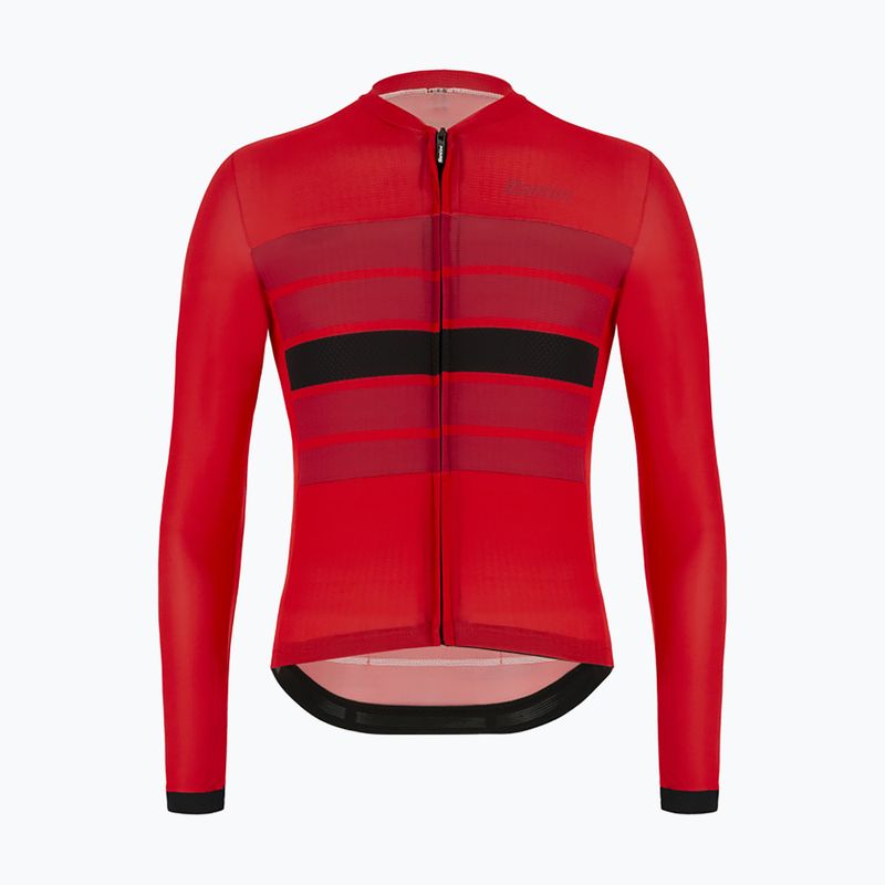 Santini Ecosleek Bengal men's cycling sweatshirt red 2S215075ESLKBENGRSS 4