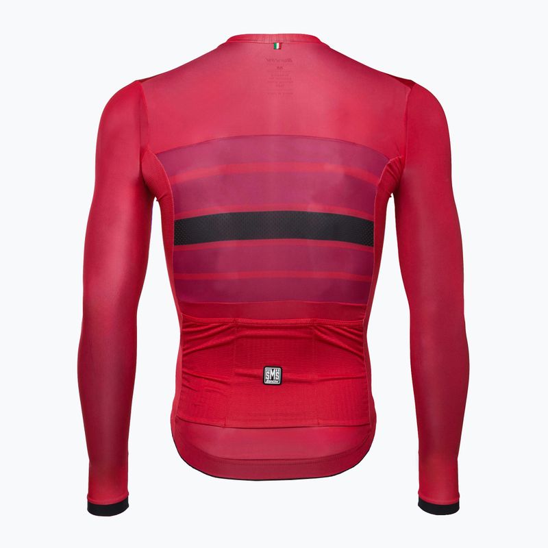 Santini Ecosleek Bengal men's cycling sweatshirt red 2S215075ESLKBENGRSS 2